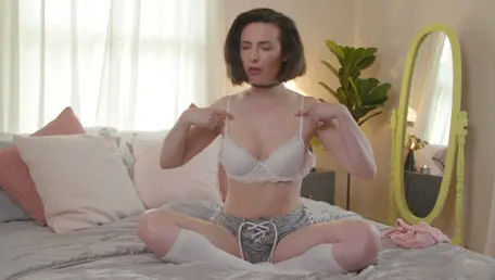 Raw brunette vibes in this intimate scene